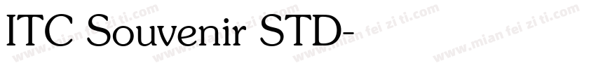 ITC Souvenir STD字体转换